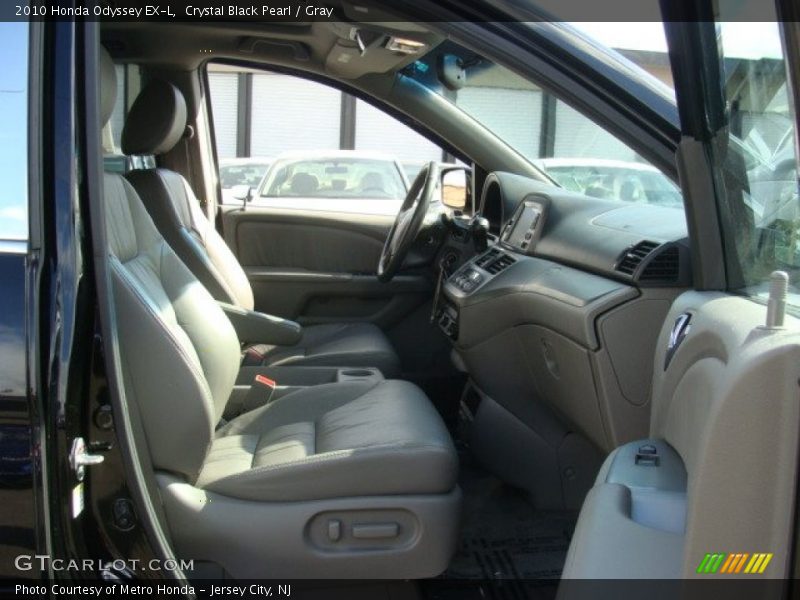 Crystal Black Pearl / Gray 2010 Honda Odyssey EX-L