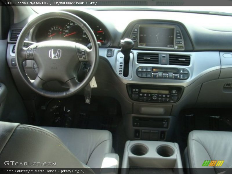Crystal Black Pearl / Gray 2010 Honda Odyssey EX-L