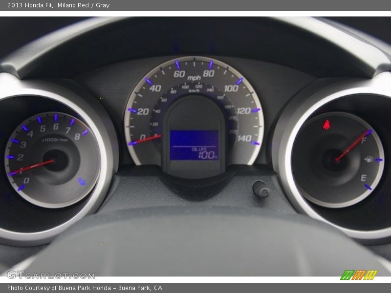 Milano Red / Gray 2013 Honda Fit