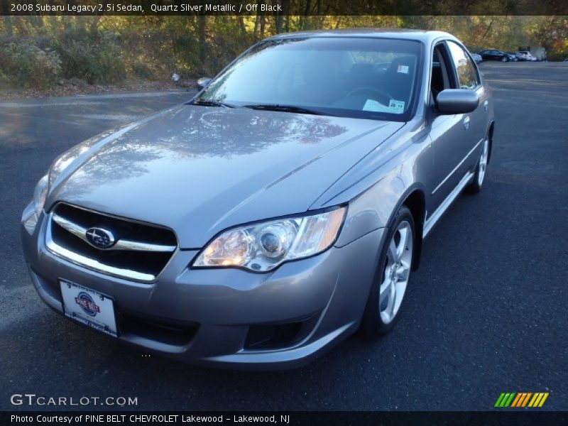 Quartz Silver Metallic / Off Black 2008 Subaru Legacy 2.5i Sedan