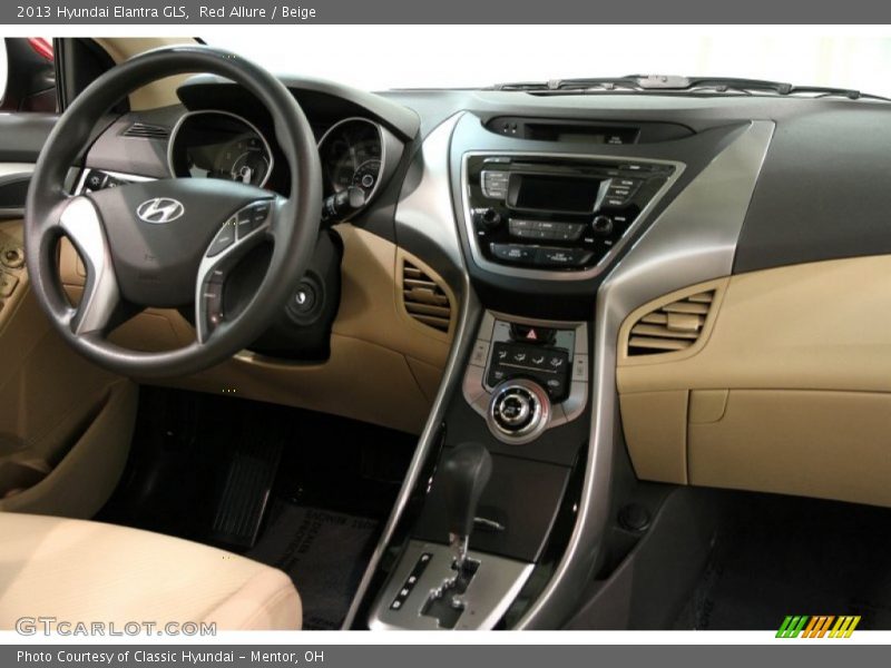 Red Allure / Beige 2013 Hyundai Elantra GLS