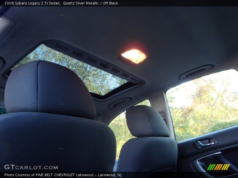 Quartz Silver Metallic / Off Black 2008 Subaru Legacy 2.5i Sedan