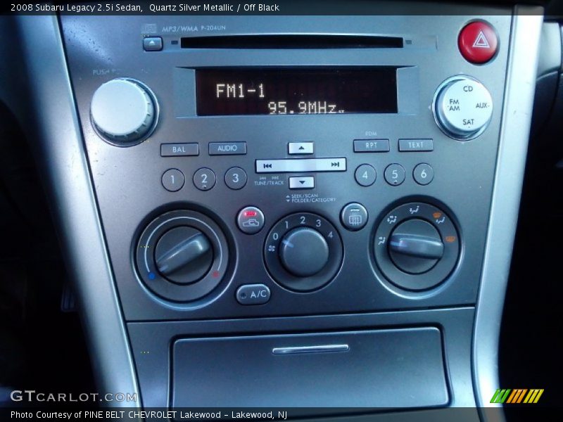 Quartz Silver Metallic / Off Black 2008 Subaru Legacy 2.5i Sedan
