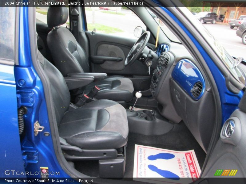 Electric Blue Pearlcoat / Taupe/Pearl Beige 2004 Chrysler PT Cruiser Limited