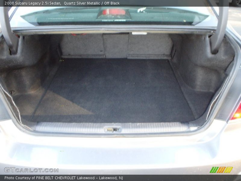 Quartz Silver Metallic / Off Black 2008 Subaru Legacy 2.5i Sedan