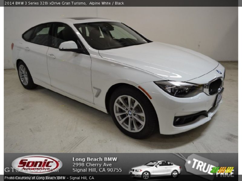 Alpine White / Black 2014 BMW 3 Series 328i xDrive Gran Turismo