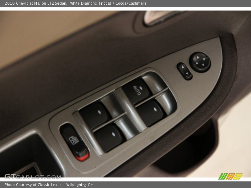 White Diamond Tricoat / Cocoa/Cashmere 2010 Chevrolet Malibu LTZ Sedan