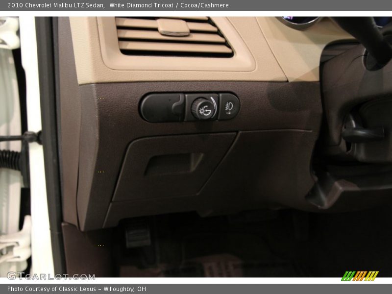 White Diamond Tricoat / Cocoa/Cashmere 2010 Chevrolet Malibu LTZ Sedan