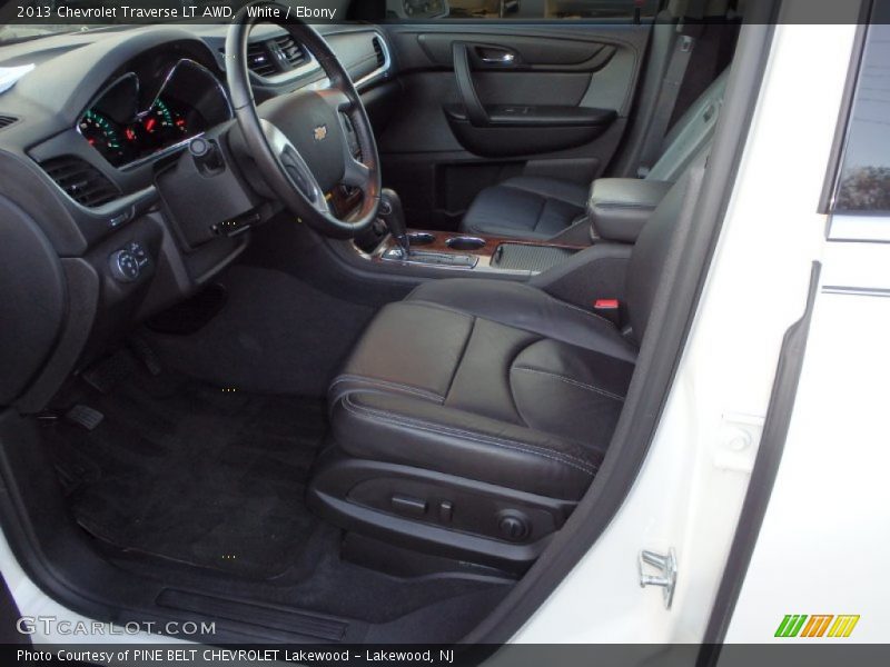 White / Ebony 2013 Chevrolet Traverse LT AWD