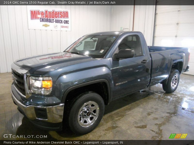 Stealth Gray Metallic / Jet Black/Dark Ash 2014 GMC Sierra 1500 Regular Cab