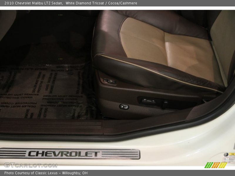 White Diamond Tricoat / Cocoa/Cashmere 2010 Chevrolet Malibu LTZ Sedan