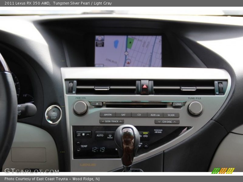 Tungsten Silver Pearl / Light Gray 2011 Lexus RX 350 AWD