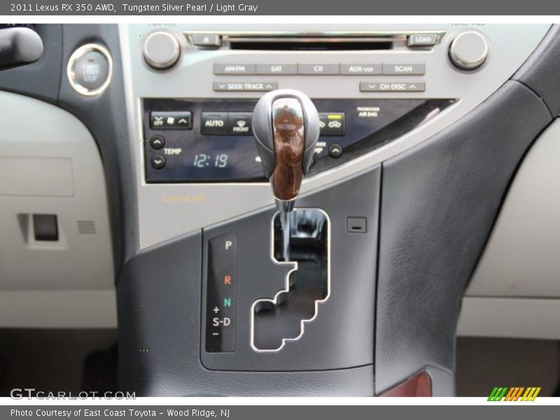 Tungsten Silver Pearl / Light Gray 2011 Lexus RX 350 AWD