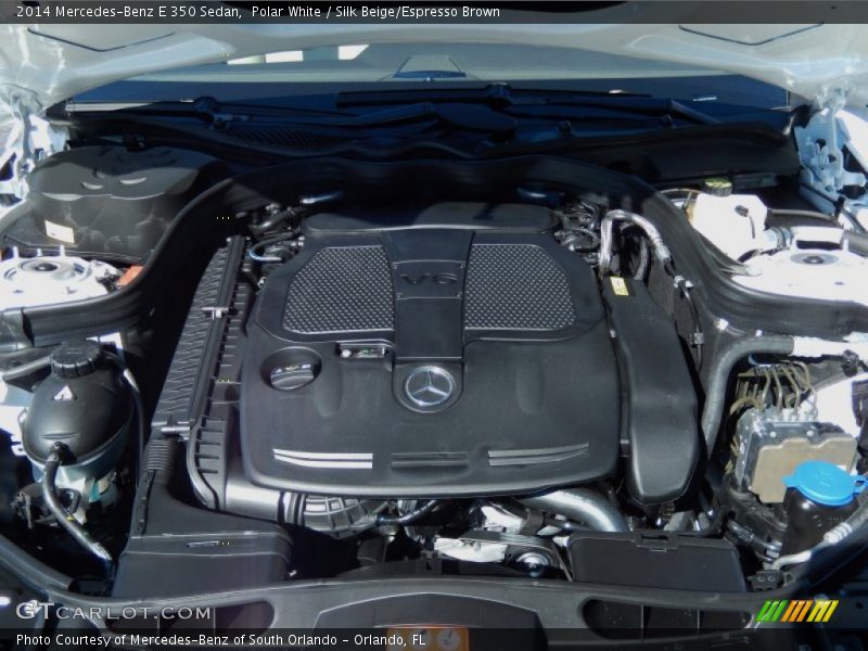 Polar White / Silk Beige/Espresso Brown 2014 Mercedes-Benz E 350 Sedan