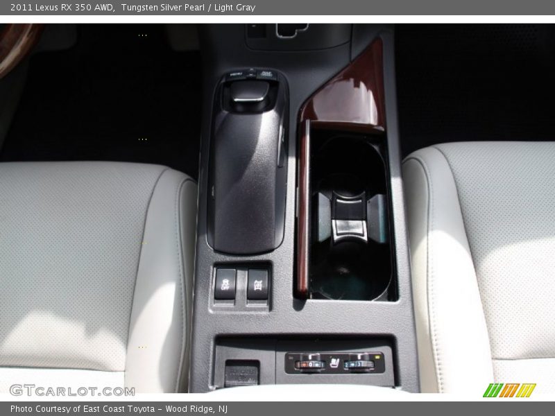 Tungsten Silver Pearl / Light Gray 2011 Lexus RX 350 AWD