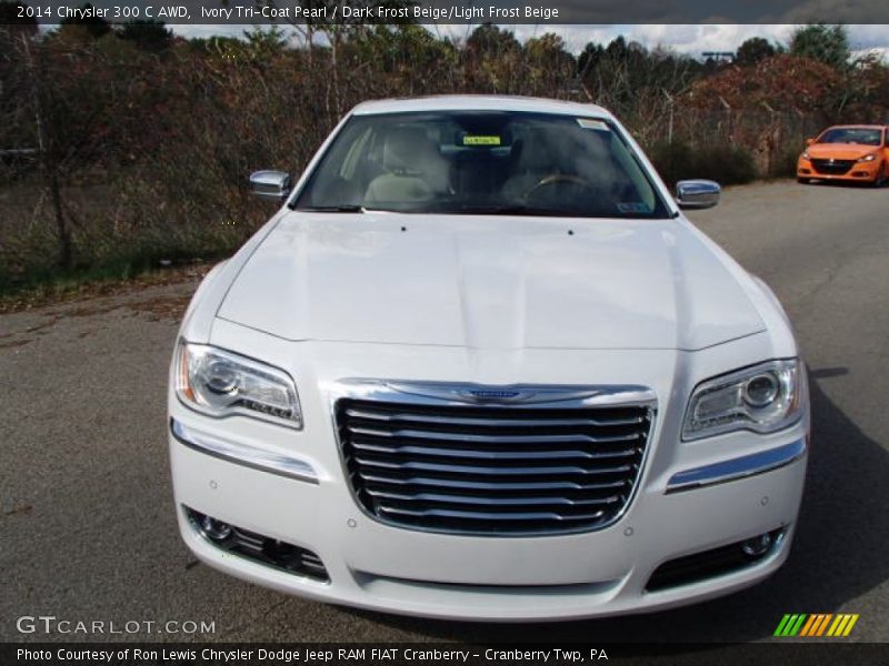 Ivory Tri-Coat Pearl / Dark Frost Beige/Light Frost Beige 2014 Chrysler 300 C AWD