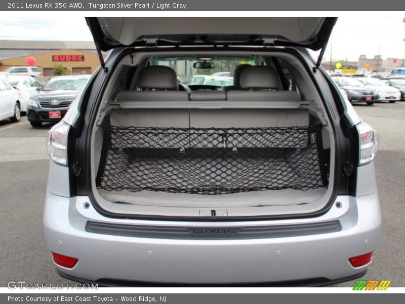 Tungsten Silver Pearl / Light Gray 2011 Lexus RX 350 AWD