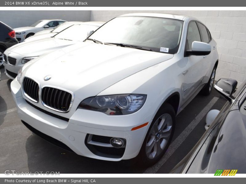 Alpine White / Black 2014 BMW X6 xDrive35i
