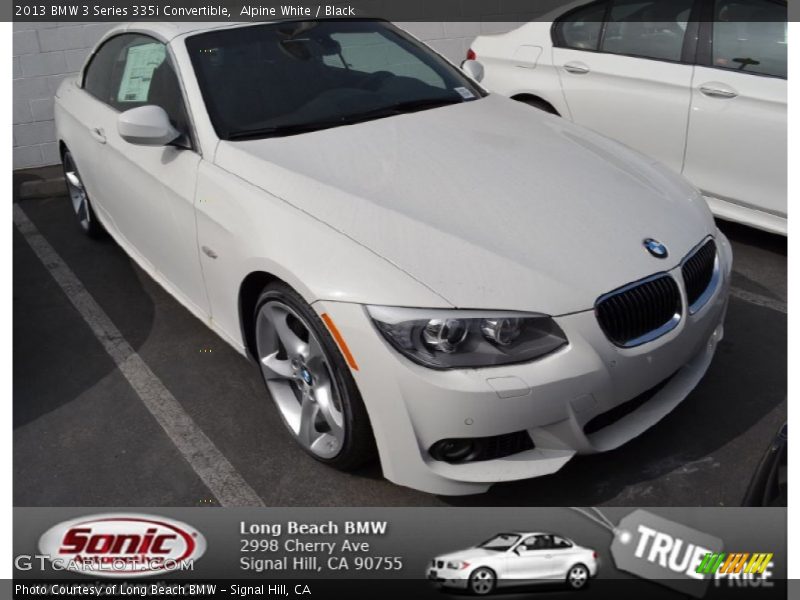 Alpine White / Black 2013 BMW 3 Series 335i Convertible