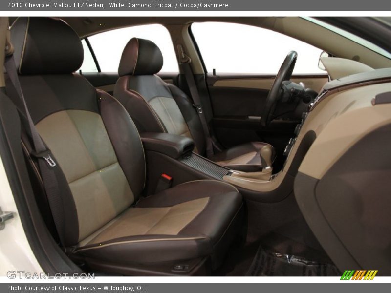 White Diamond Tricoat / Cocoa/Cashmere 2010 Chevrolet Malibu LTZ Sedan