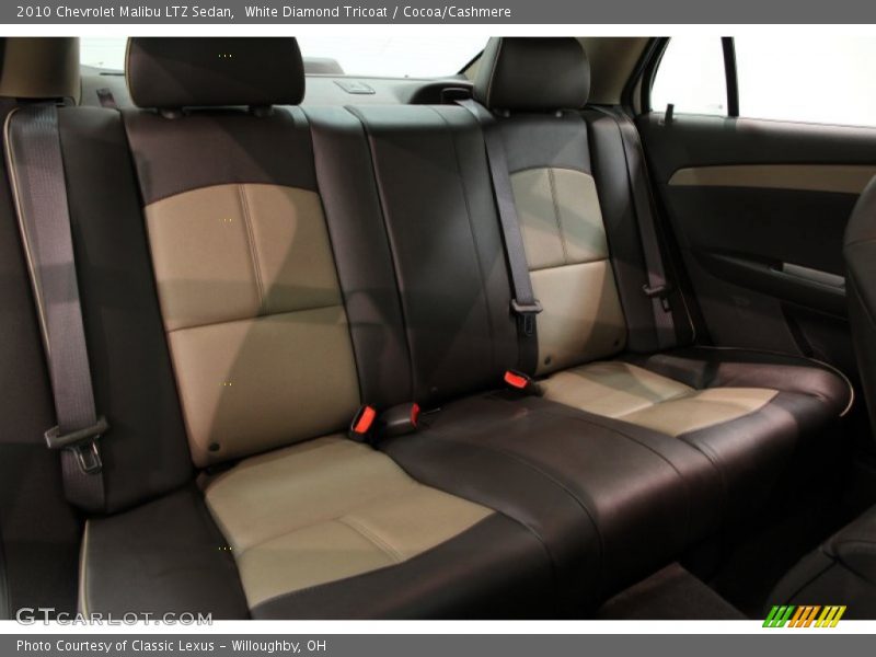 White Diamond Tricoat / Cocoa/Cashmere 2010 Chevrolet Malibu LTZ Sedan