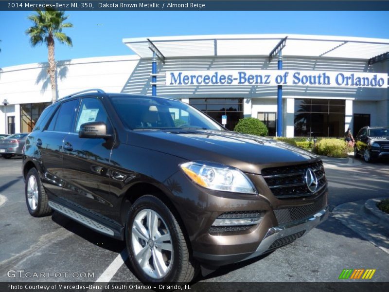 Dakota Brown Metallic / Almond Beige 2014 Mercedes-Benz ML 350