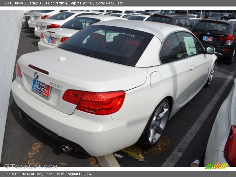 Alpine White / Coral Red/Black 2013 BMW 3 Series 335i Convertible