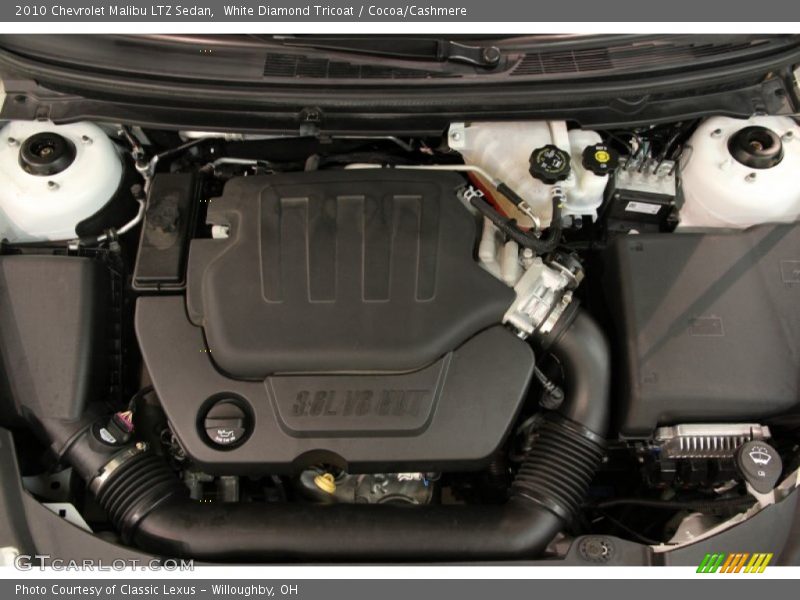 White Diamond Tricoat / Cocoa/Cashmere 2010 Chevrolet Malibu LTZ Sedan