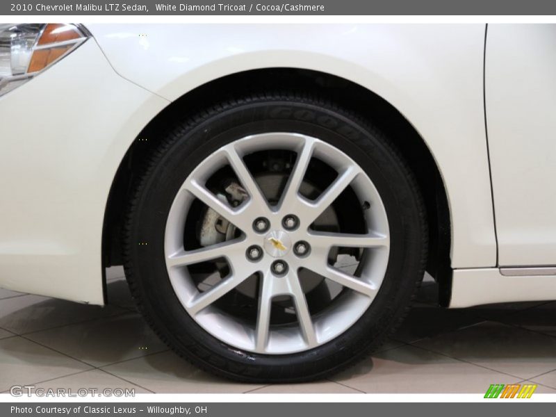 White Diamond Tricoat / Cocoa/Cashmere 2010 Chevrolet Malibu LTZ Sedan