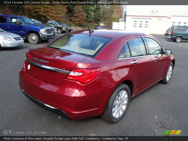 Deep Cherry Red Crystal Pearl / Black/Light Frost Beige 2014 Chrysler 200 Limited Sedan