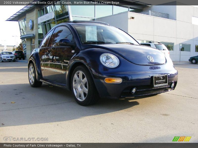Marlin Blue Pearl / Cream Beige 2002 Volkswagen New Beetle GLX 1.8T Coupe