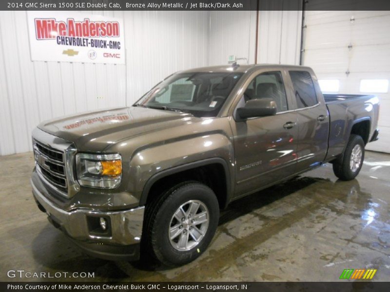 Bronze Alloy Metallic / Jet Black/Dark Ash 2014 GMC Sierra 1500 SLE Double Cab