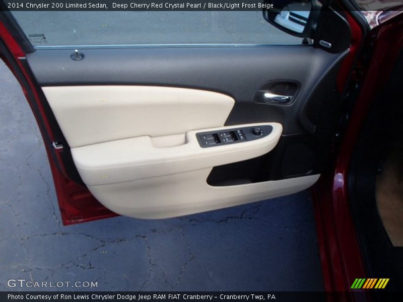 Deep Cherry Red Crystal Pearl / Black/Light Frost Beige 2014 Chrysler 200 Limited Sedan