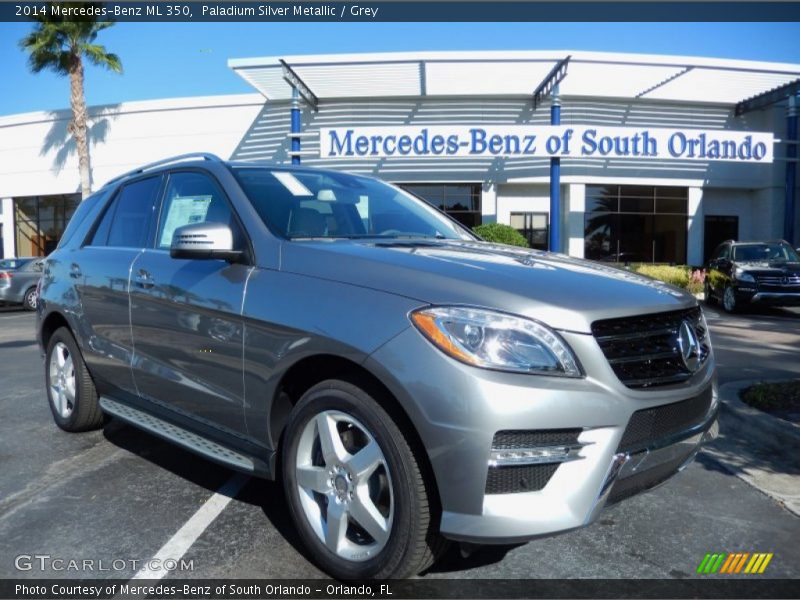 Paladium Silver Metallic / Grey 2014 Mercedes-Benz ML 350