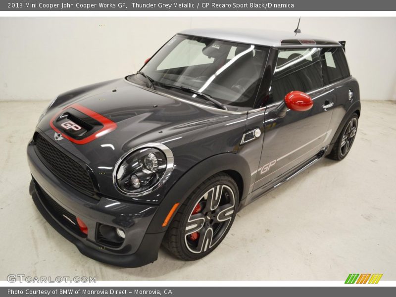 Thunder Grey Metallic / GP Recaro Sport Black/Dinamica 2013 Mini Cooper John Cooper Works GP