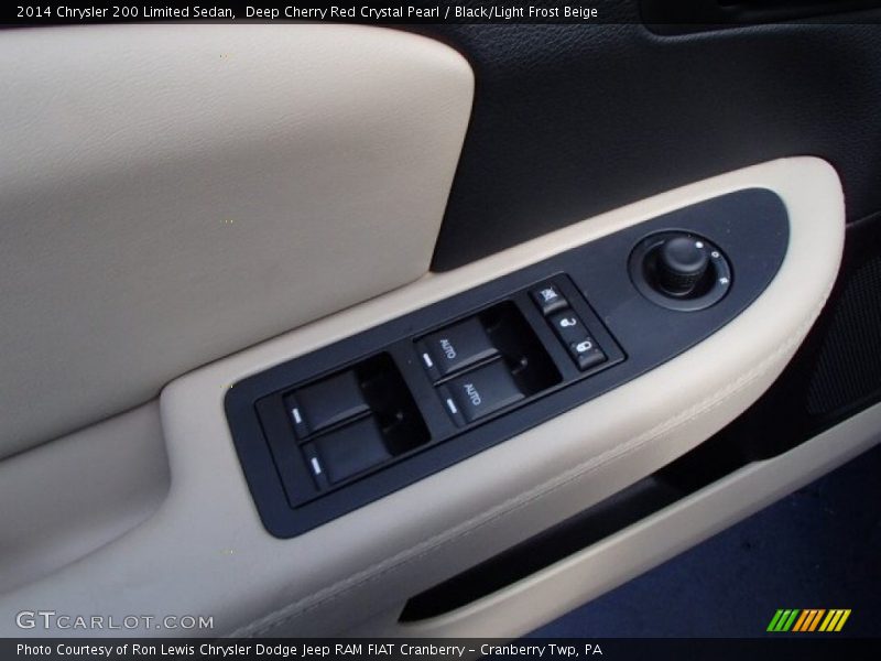 Deep Cherry Red Crystal Pearl / Black/Light Frost Beige 2014 Chrysler 200 Limited Sedan