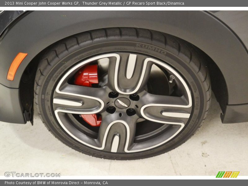Thunder Grey Metallic / GP Recaro Sport Black/Dinamica 2013 Mini Cooper John Cooper Works GP