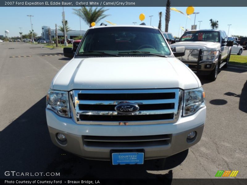 Oxford White / Camel/Grey Stone 2007 Ford Expedition EL Eddie Bauer