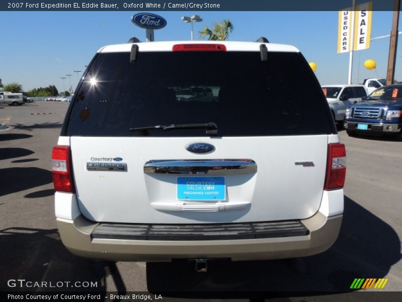 Oxford White / Camel/Grey Stone 2007 Ford Expedition EL Eddie Bauer