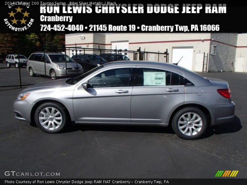 Billet Silver Metallic / Black 2014 Chrysler 200 Touring Sedan