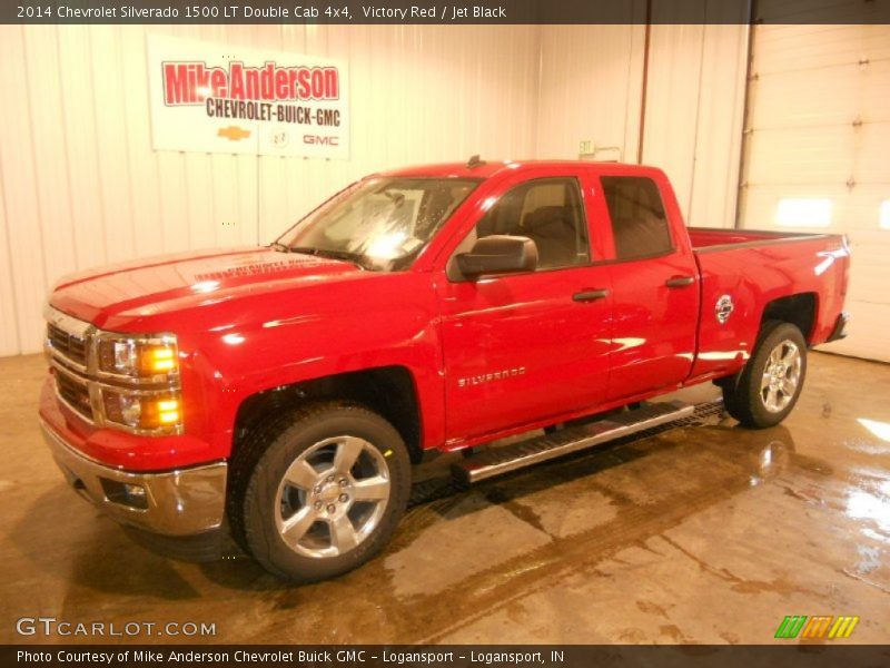 Victory Red / Jet Black 2014 Chevrolet Silverado 1500 LT Double Cab 4x4