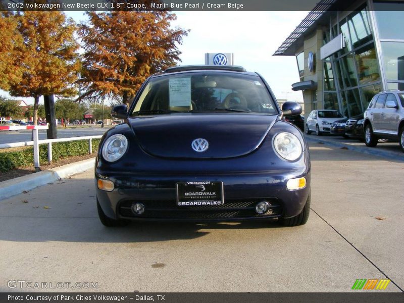 Marlin Blue Pearl / Cream Beige 2002 Volkswagen New Beetle GLX 1.8T Coupe