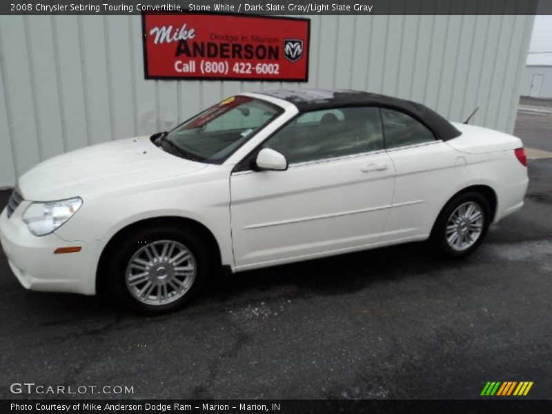 Stone White / Dark Slate Gray/Light Slate Gray 2008 Chrysler Sebring Touring Convertible