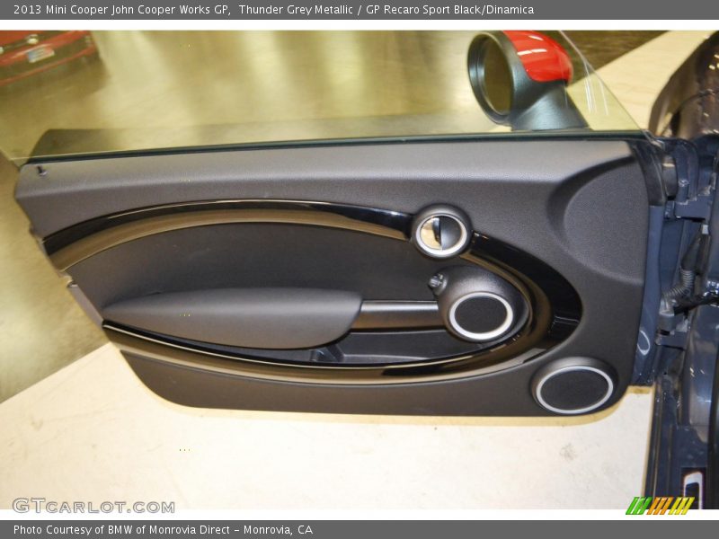 Thunder Grey Metallic / GP Recaro Sport Black/Dinamica 2013 Mini Cooper John Cooper Works GP