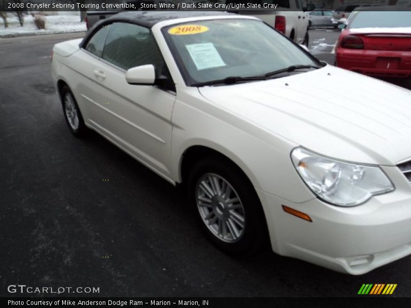Stone White / Dark Slate Gray/Light Slate Gray 2008 Chrysler Sebring Touring Convertible