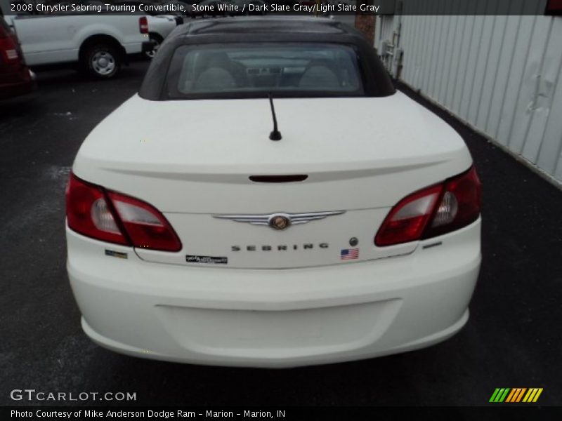 Stone White / Dark Slate Gray/Light Slate Gray 2008 Chrysler Sebring Touring Convertible