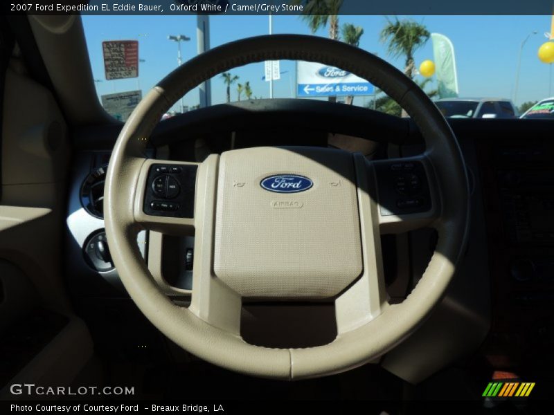 Oxford White / Camel/Grey Stone 2007 Ford Expedition EL Eddie Bauer