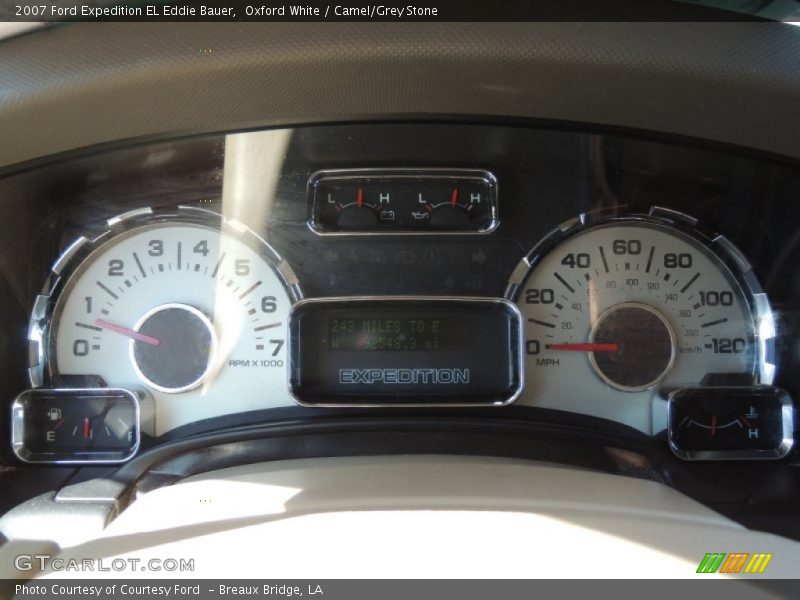 Oxford White / Camel/Grey Stone 2007 Ford Expedition EL Eddie Bauer