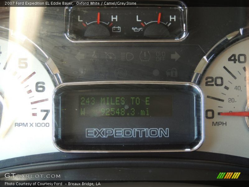Oxford White / Camel/Grey Stone 2007 Ford Expedition EL Eddie Bauer
