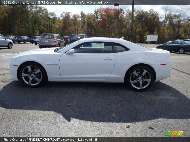 Summit White / Inferno Orange/Black 2012 Chevrolet Camaro SS/RS Coupe